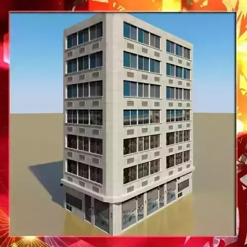 Photorealistic Low Poly Office Building 10 Low-poly 3D model Photorealistic Low Poly Office Building 10 Low-poly 3D model