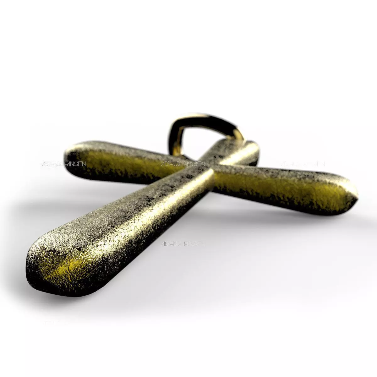 Catholic Cross Rounded 3D print model