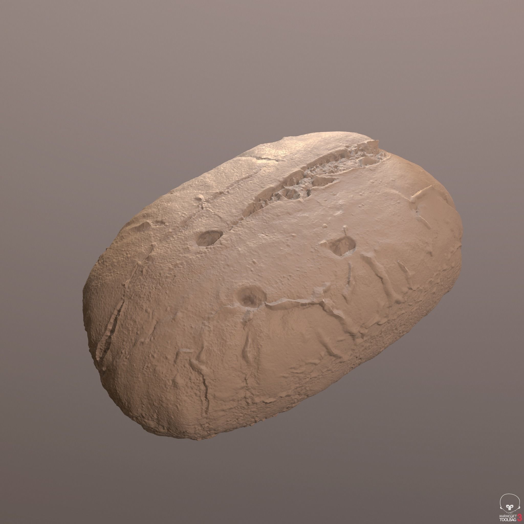 Tasty Bread 04 Low-poly 3D model_3