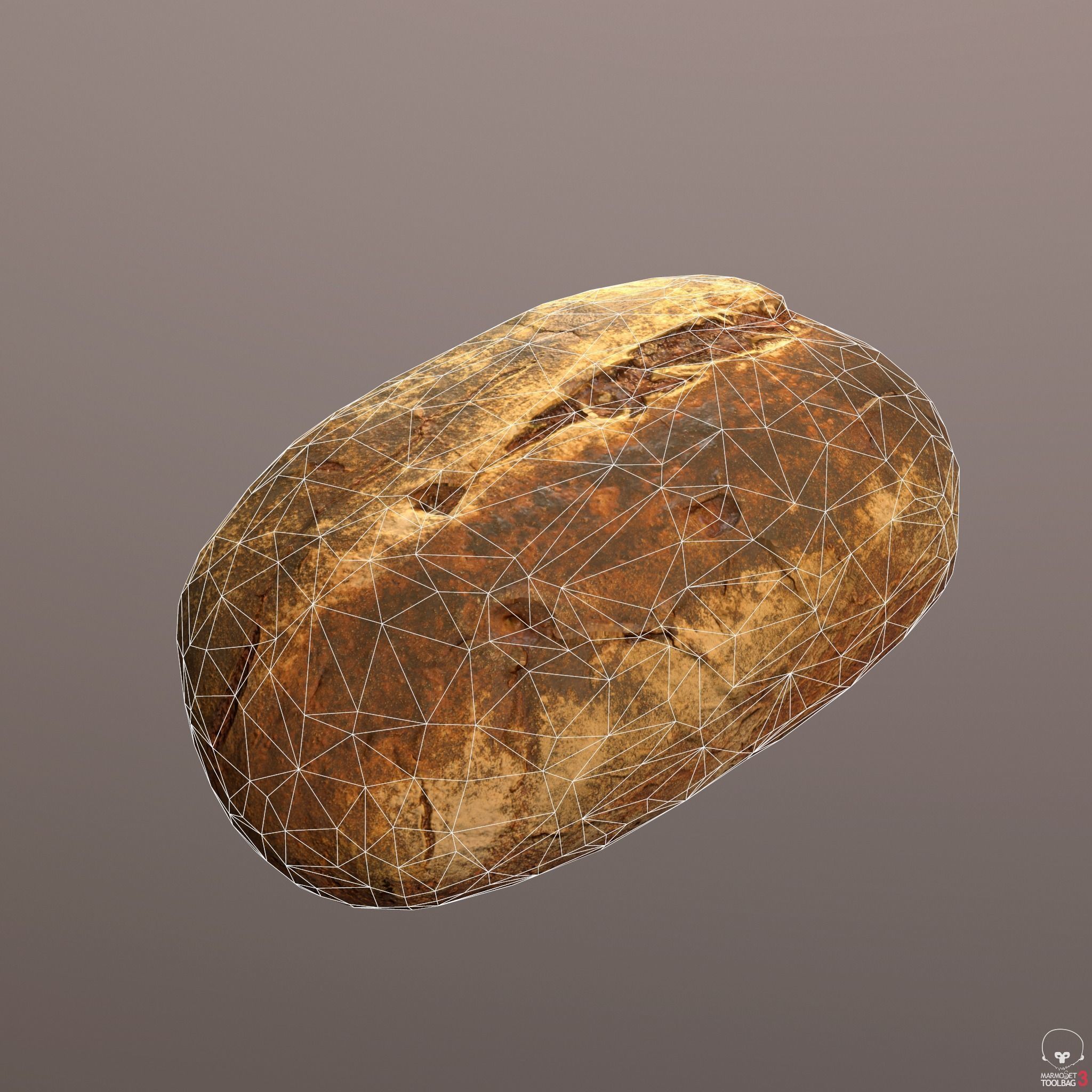 Tasty Bread 04 Low-poly 3D model_7