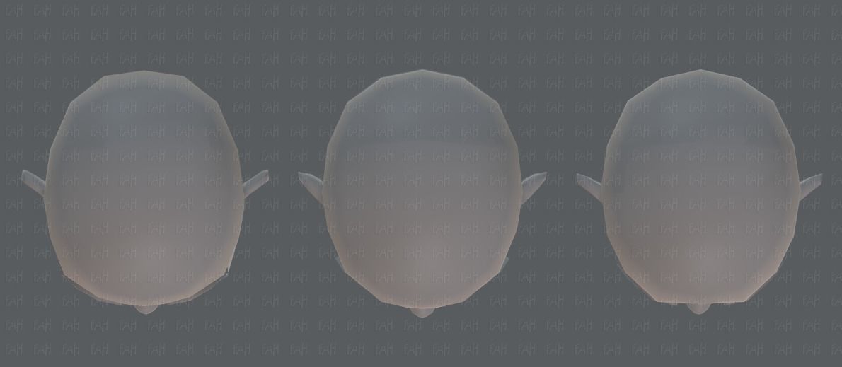 Children Head V01 Low-poly 3D model_35