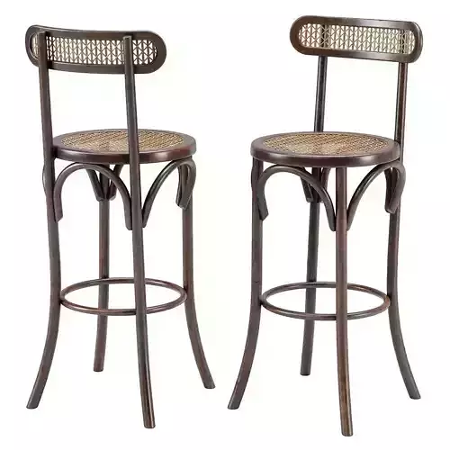 Thonet Style Bar Stool 3D model