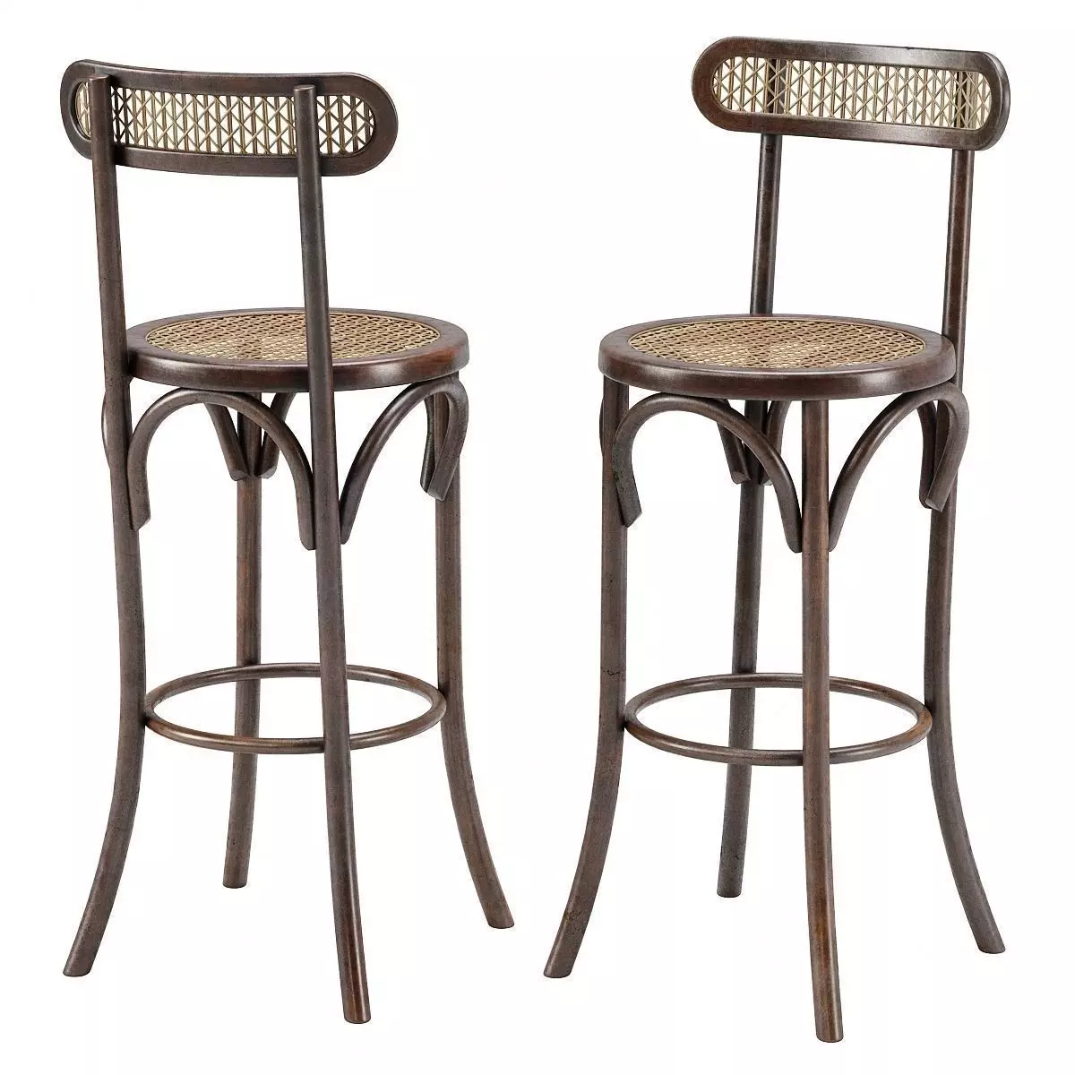Thonet Style Bar Stool 3D model