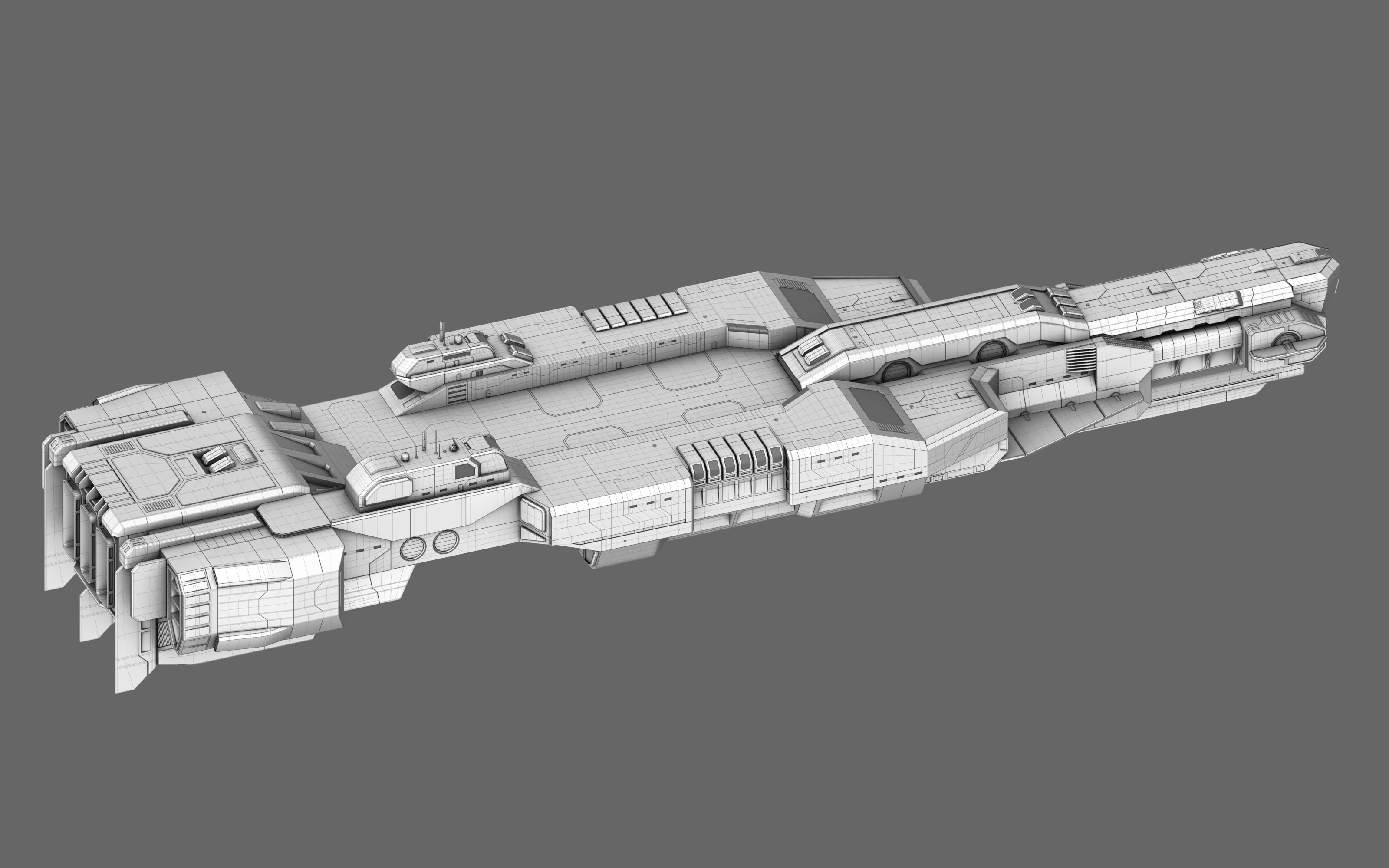 Carrier Destroyer USS Ticonderoga 3D model_14