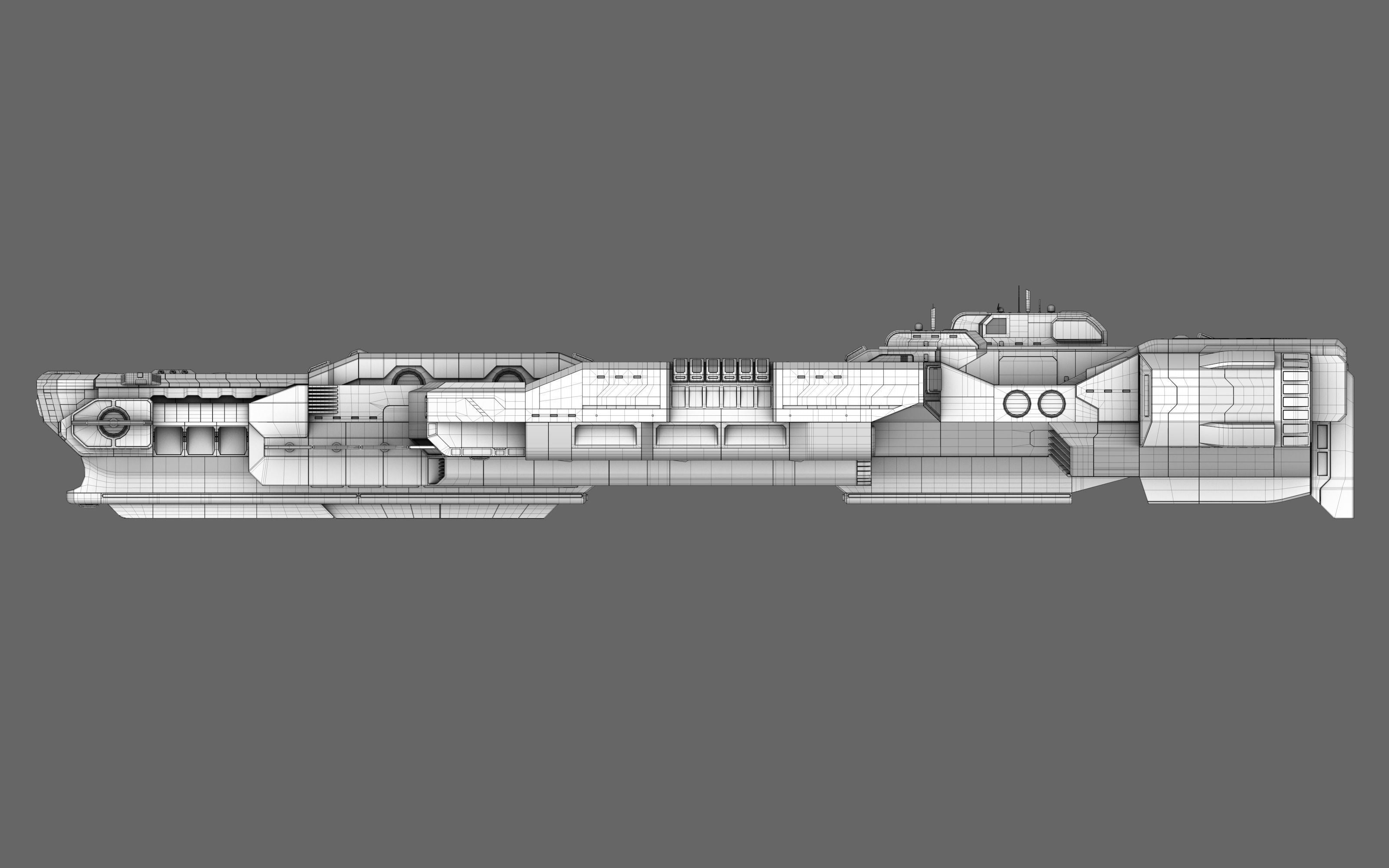 Carrier Destroyer USS Ticonderoga 3D model_18