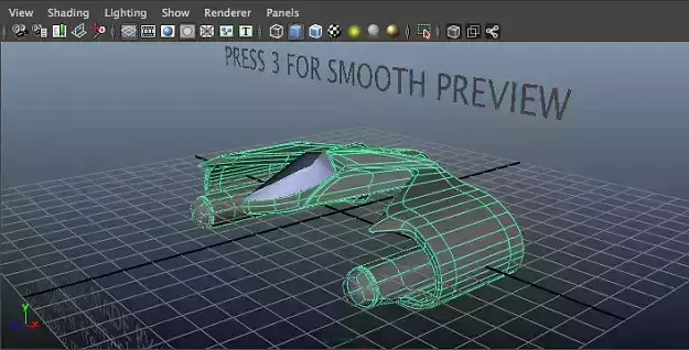 Space craft not textured model