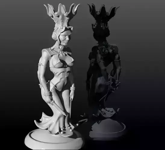Chess two pieces 3D print model