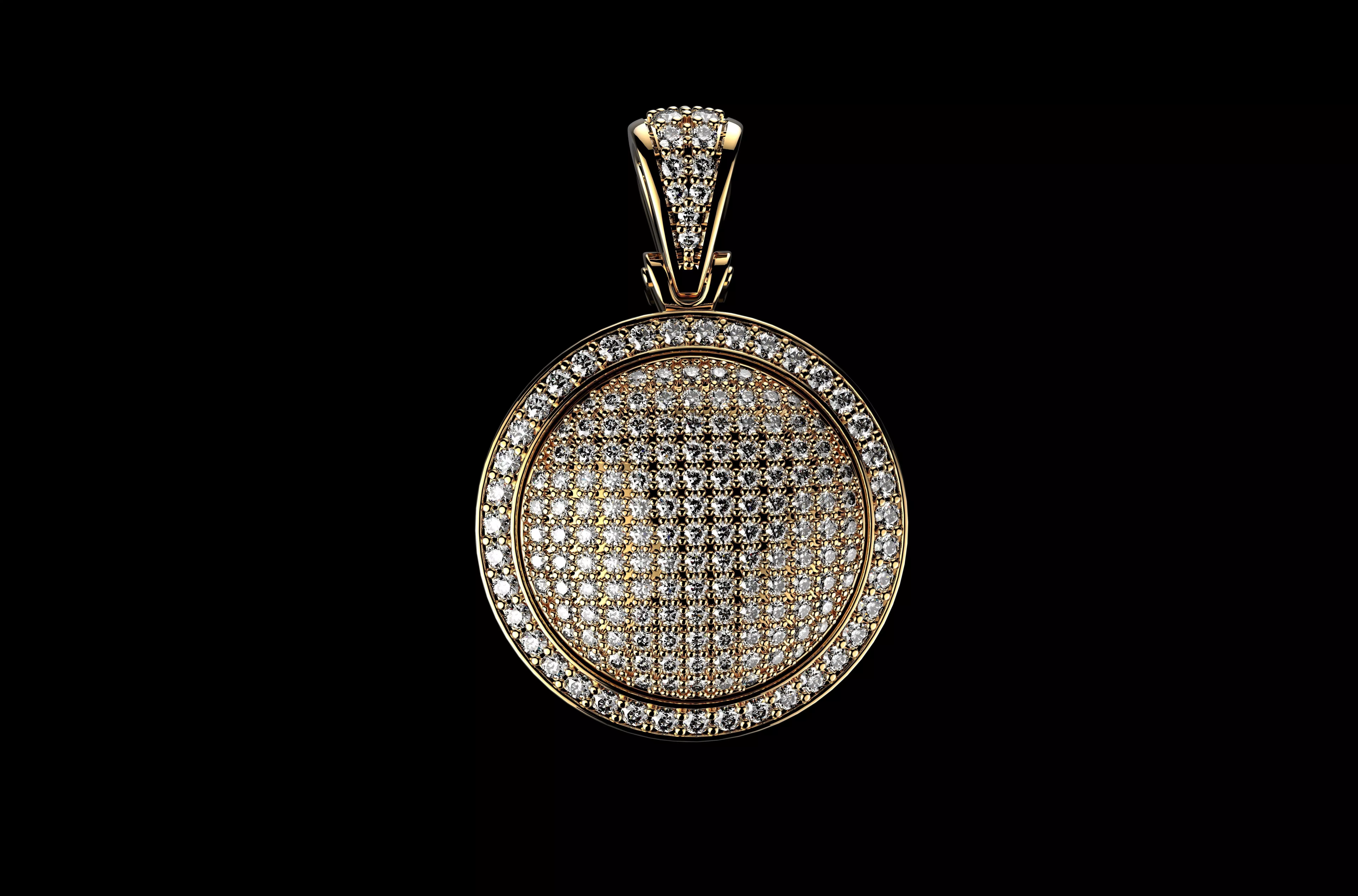 DIAMOND MEDALLION 3D print model_0