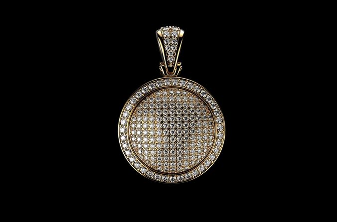 DIAMOND MEDALLION 3D print model