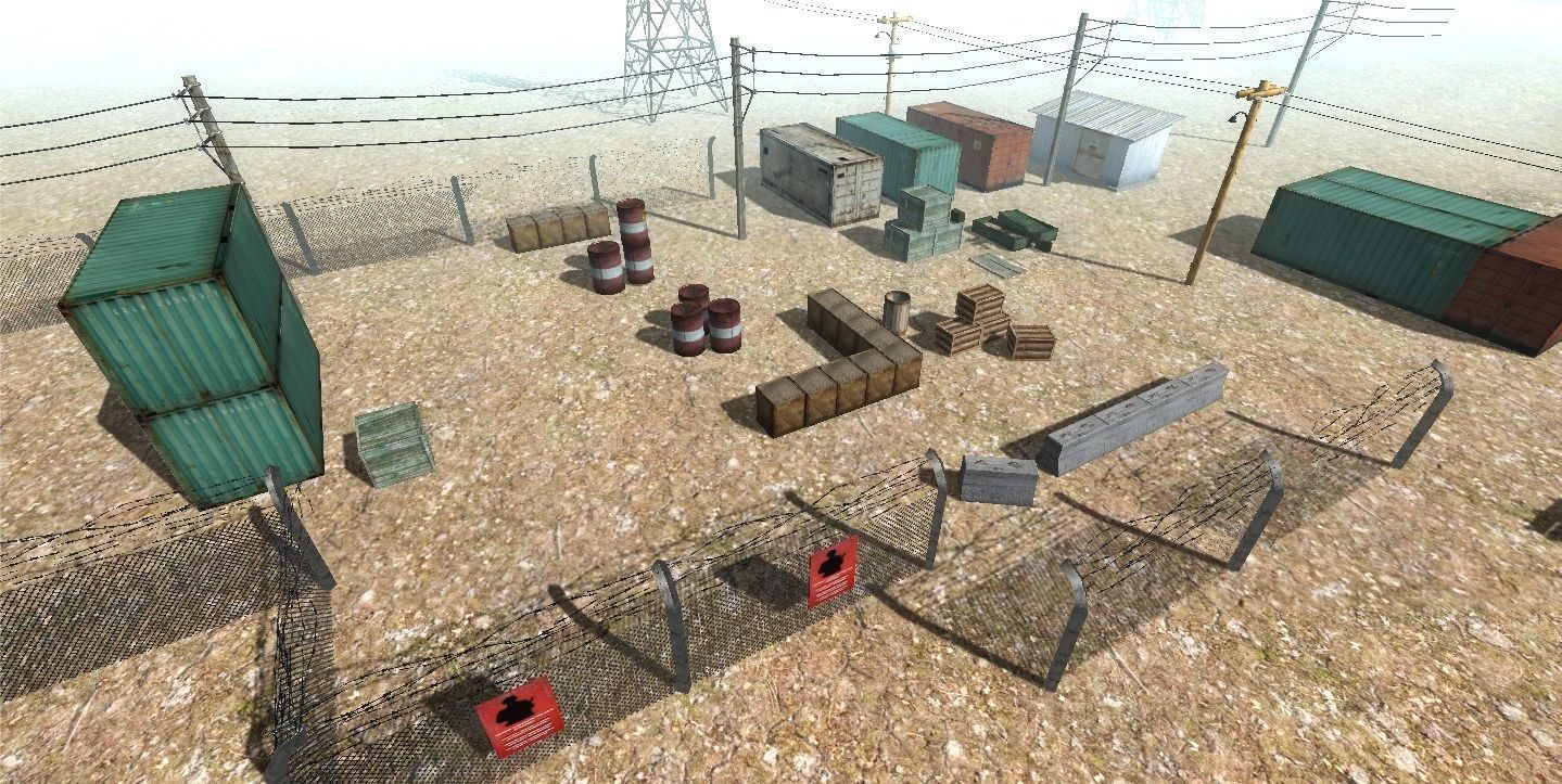 Military Prop Pack Lowpoly Game Ready Low-poly 3D model_2