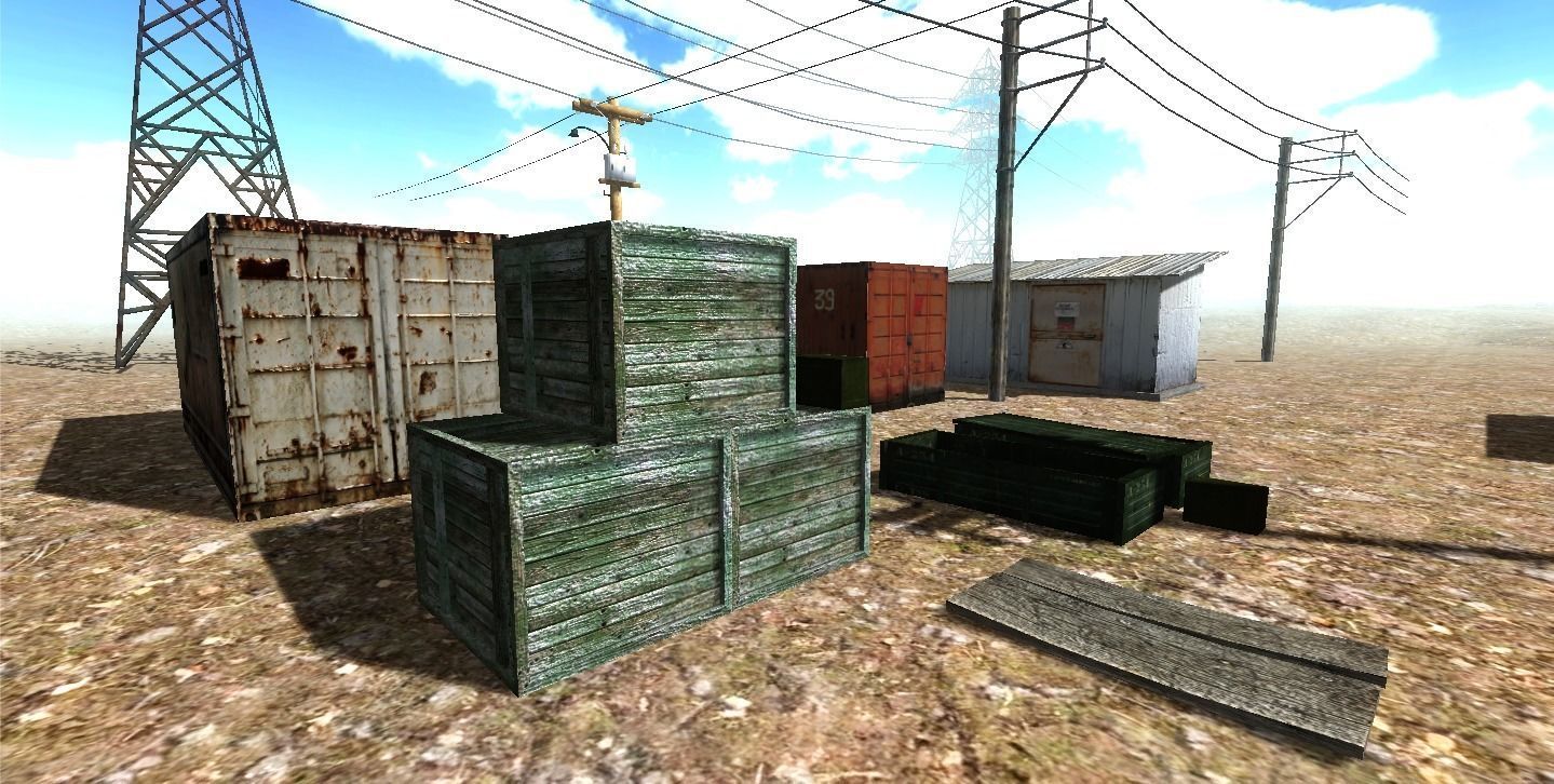 Military Prop Pack Lowpoly Game Ready Low-poly 3D model_5