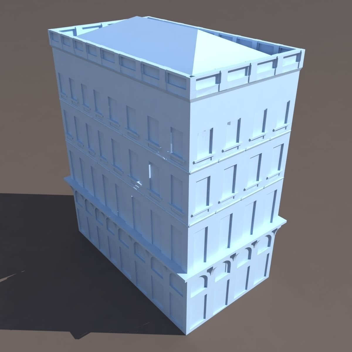 Apartment House 118 Low Poly Low-poly 3D model_8