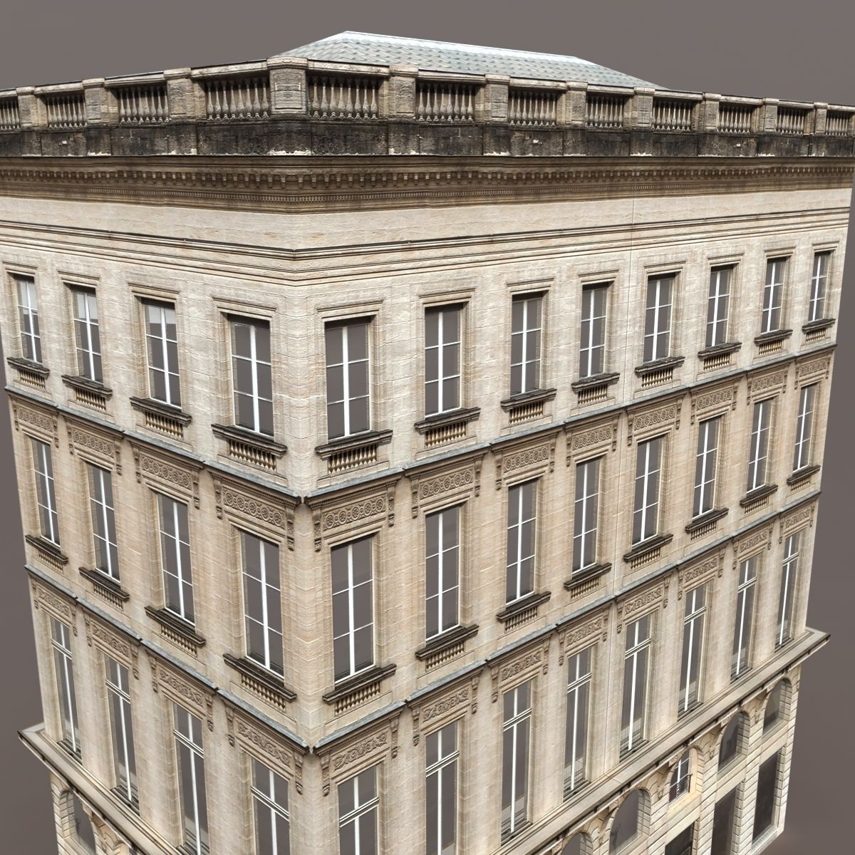 Apartment House 118 Low Poly Low-poly 3D model_6