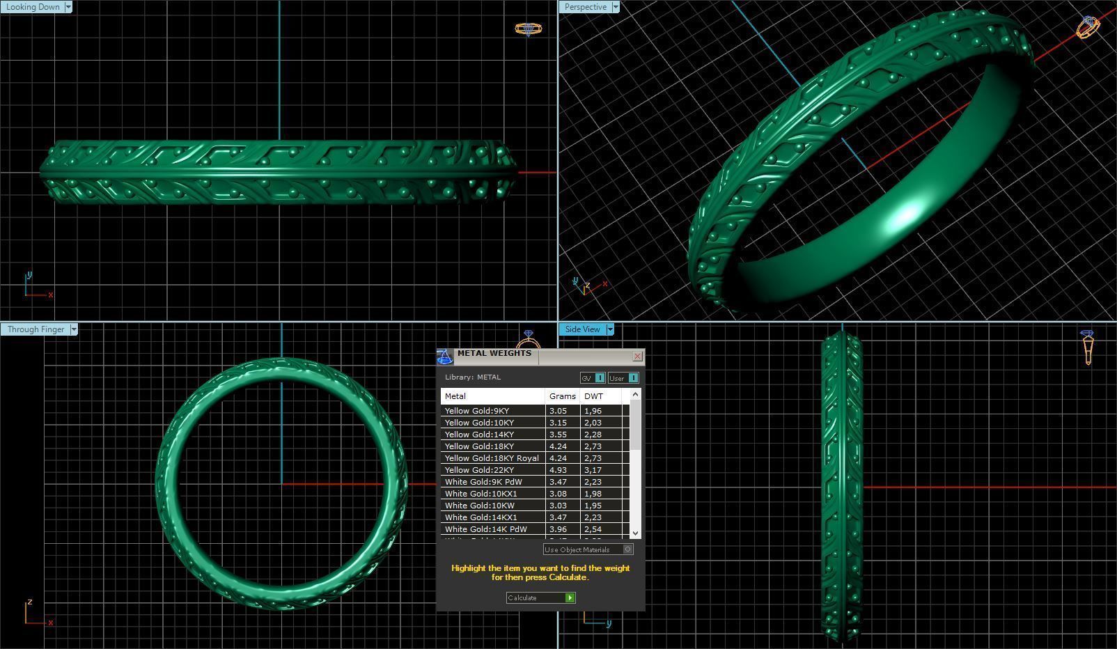 Florette Beauty Rings 3D print model_5