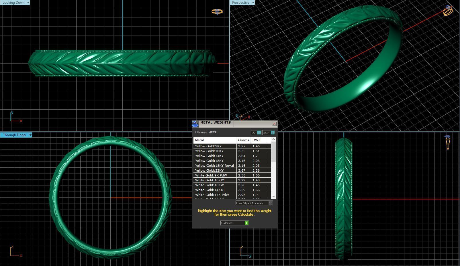 Florette Beauty Rings 3D print model_4