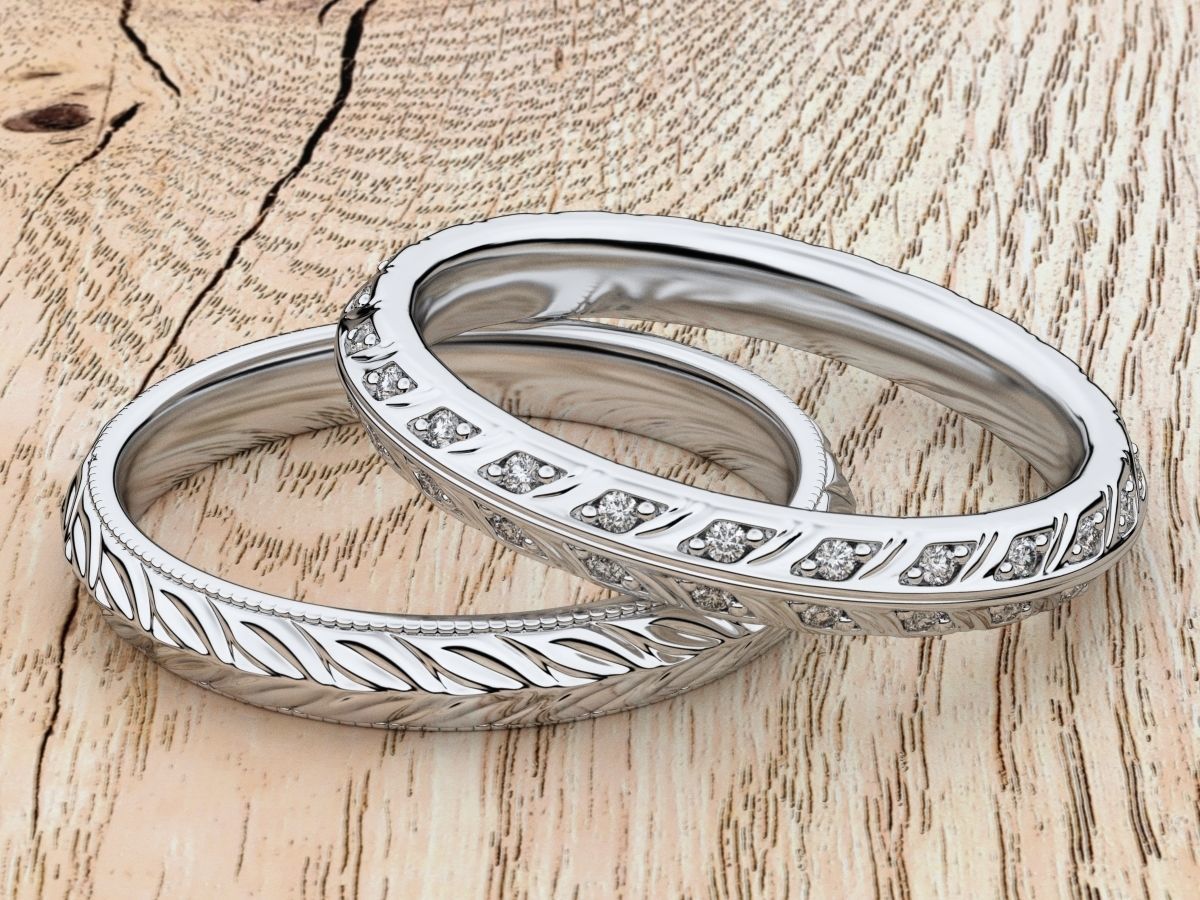 Florette Beauty Rings 3D print model_3