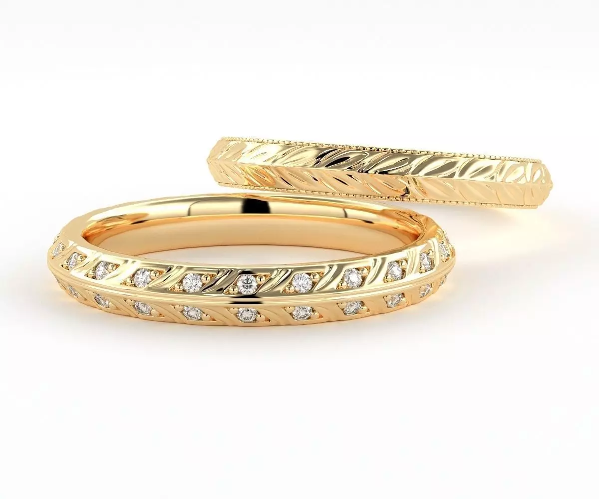 Florette Beauty Rings 3D print model_0