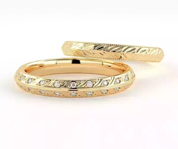 Florette Beauty Rings 3D print model