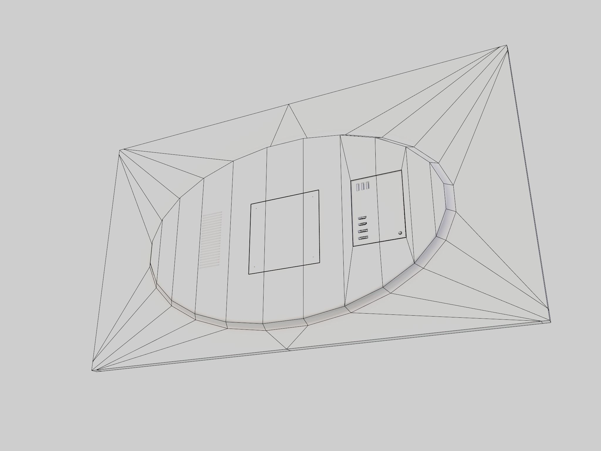 32-inch Monitor GMARVR32A000 Low-poly 3D model_8