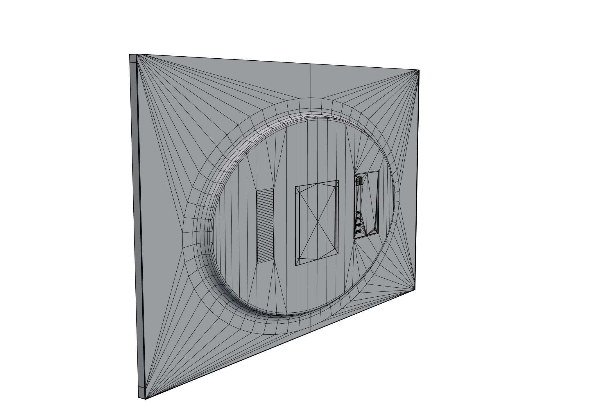 32-inch Monitor GMARVR32A000 Low-poly 3D model_6