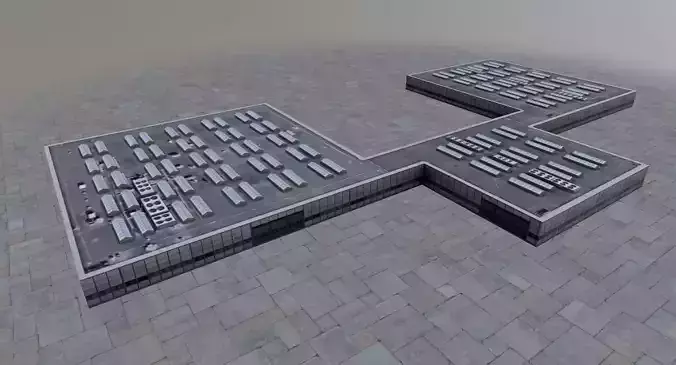 Bern Storage Low-poly 3D model