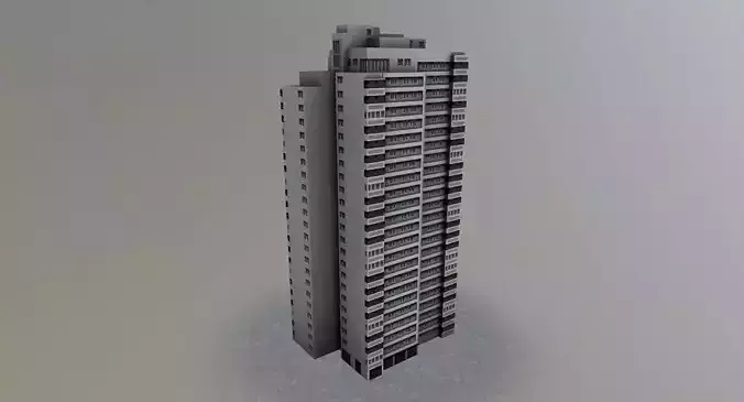 Bern House1 Low-poly 3D model