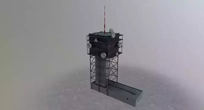 Bern Antenna2 Low-poly 3D model