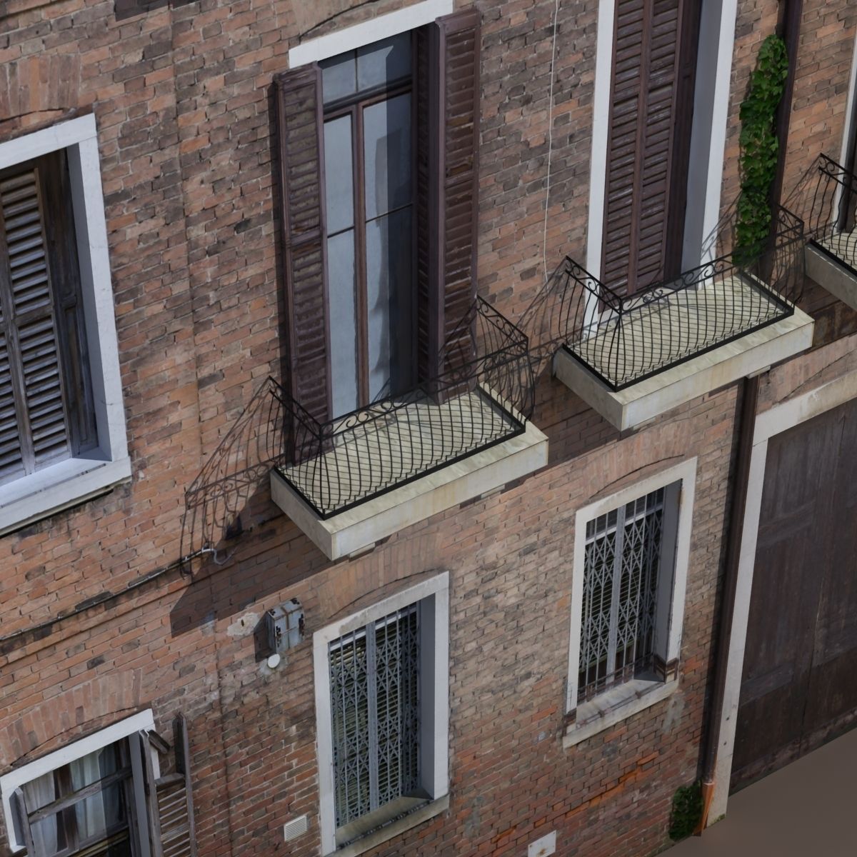 Apartment House 140 Low poly Low-poly 3D model_1