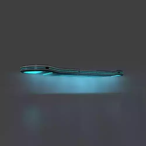Futuristic Hoverboard 3D model