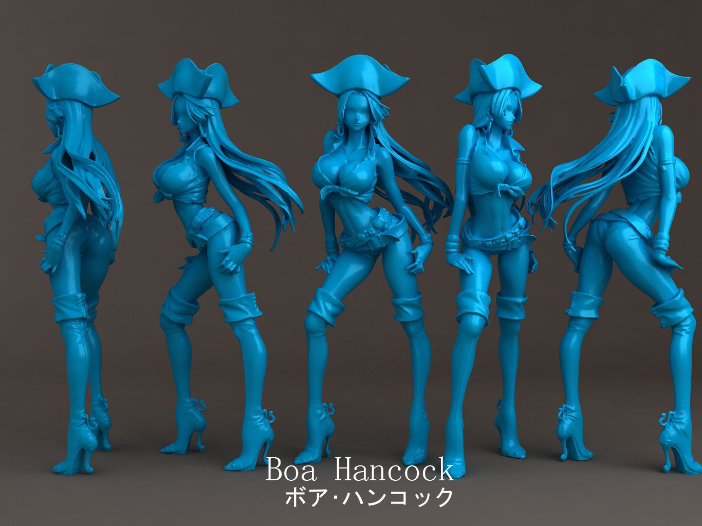 Boa flag diamond ship 3D model_5