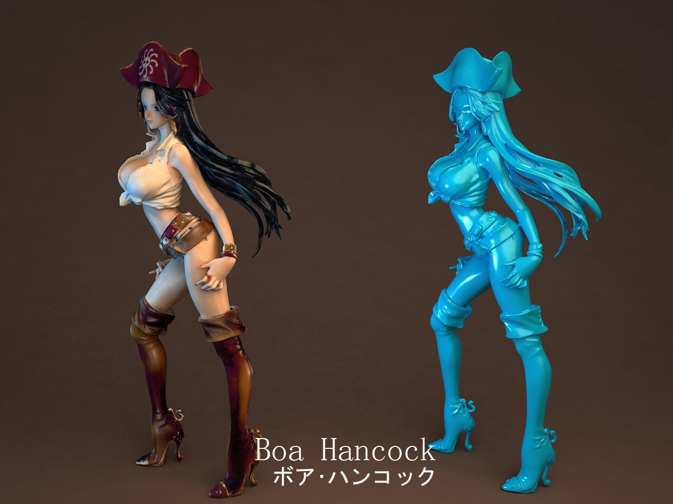 Boa flag diamond ship 3D model_8