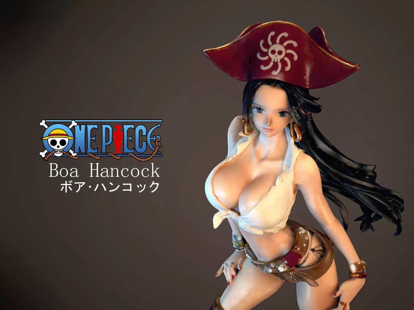 Boa flag diamond ship 3D model_0