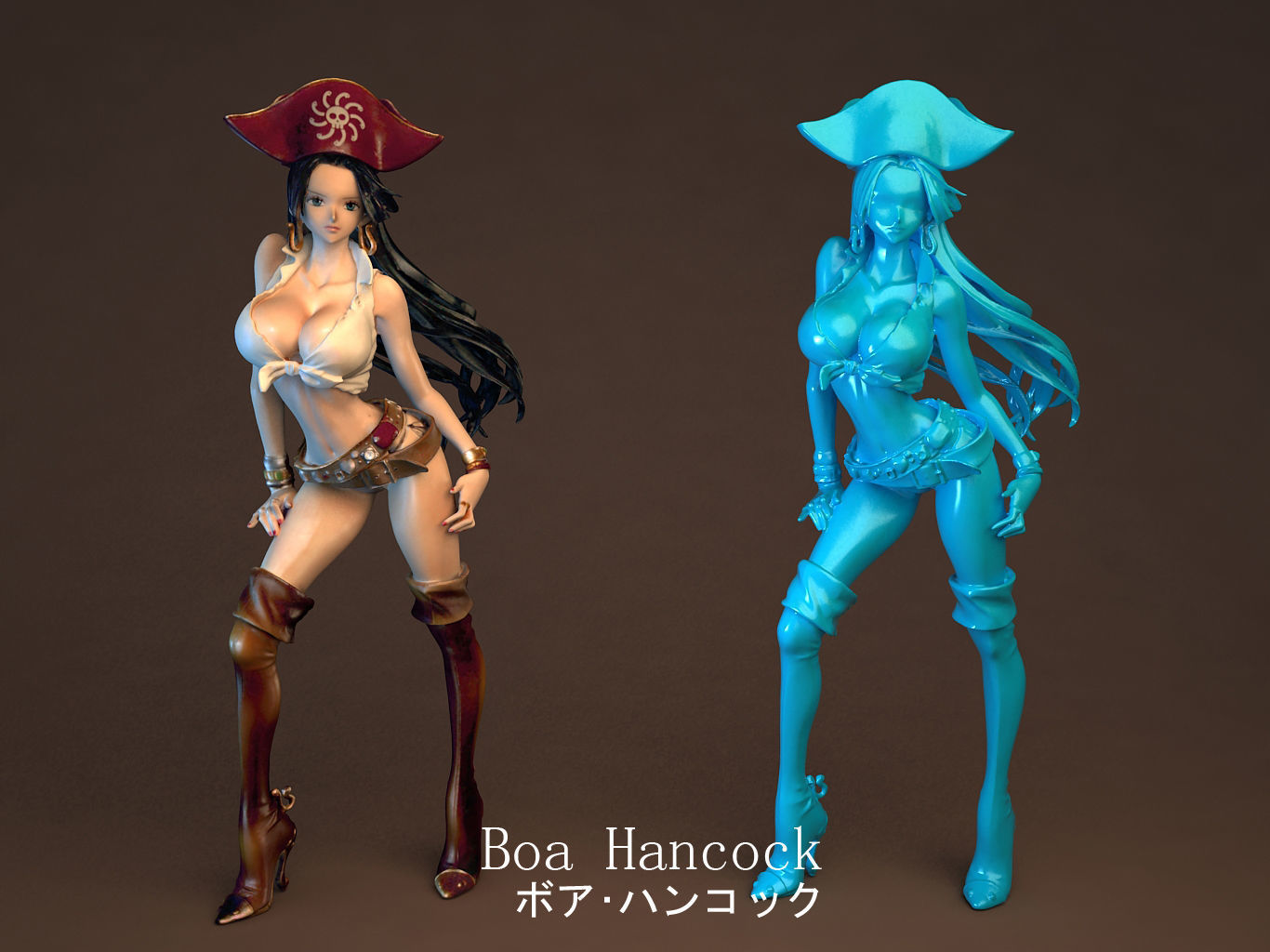 Boa flag diamond ship 3D model_7