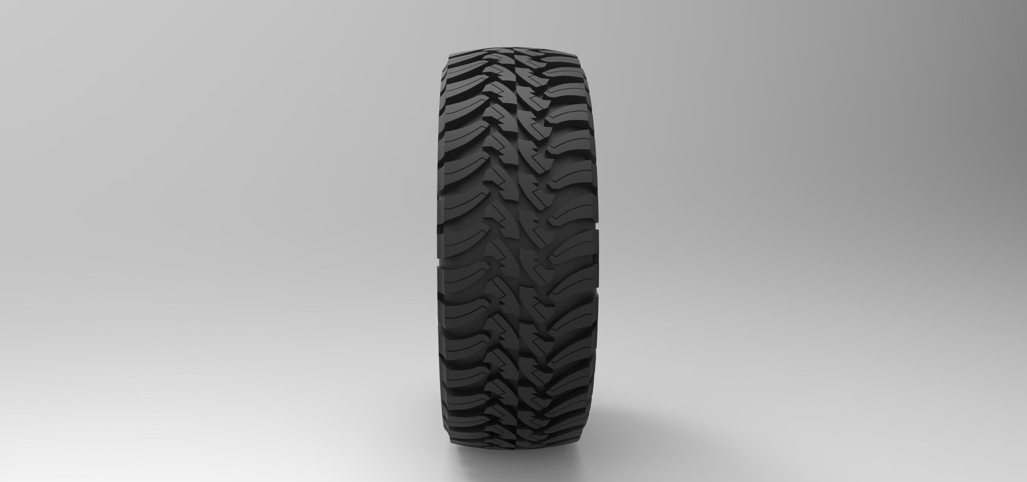 Wheel of Trophy truck 3D model_2