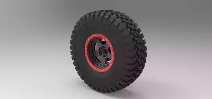Wheel of Trophy truck