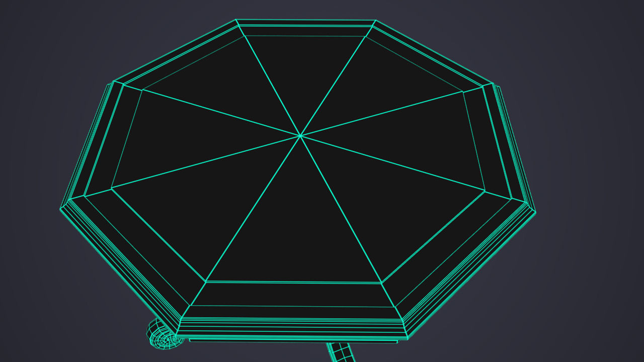 Victorian Antique Table Low-poly 3D model_14