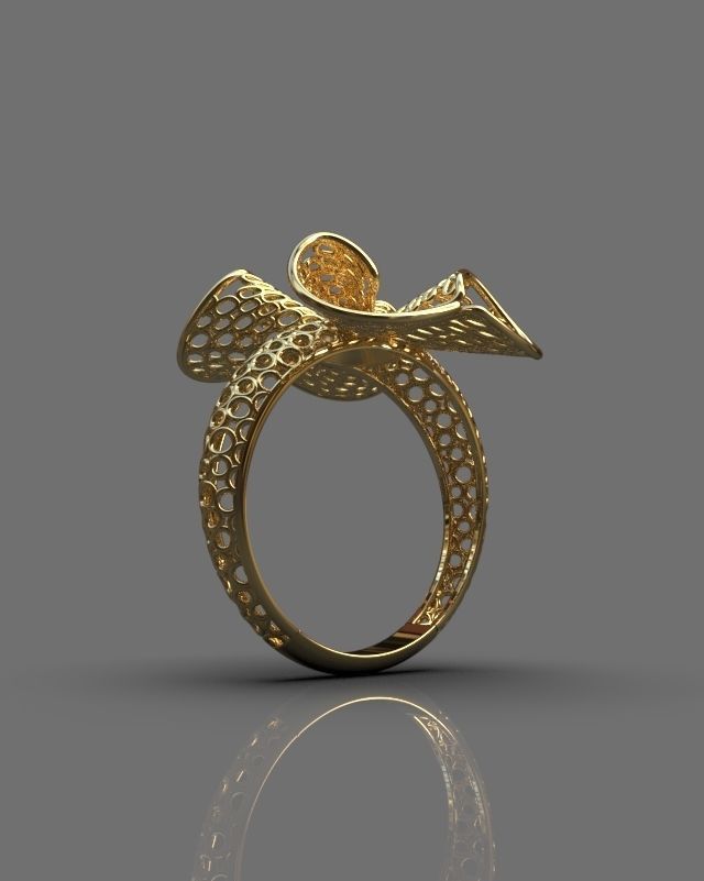 Stylized ring 3D print model_9