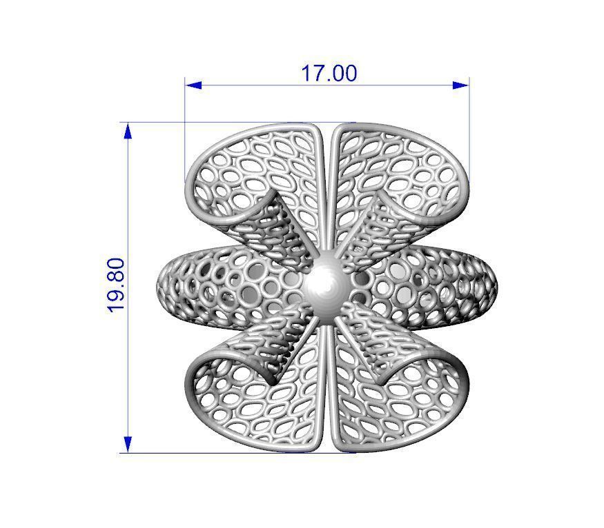 Stylized ring 3D print model_14