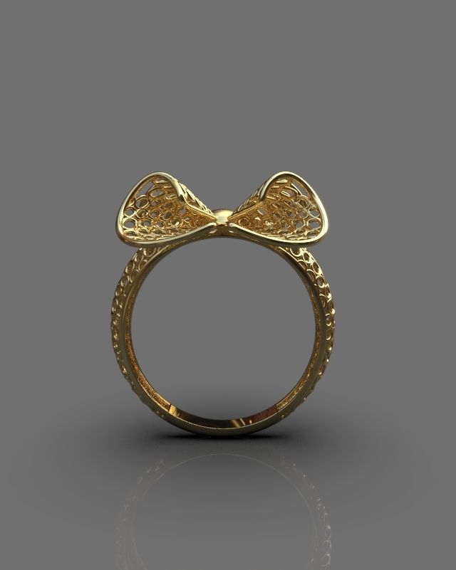 Stylized ring 3D print model_4