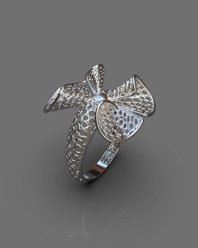 Stylized ring 3D print model_10