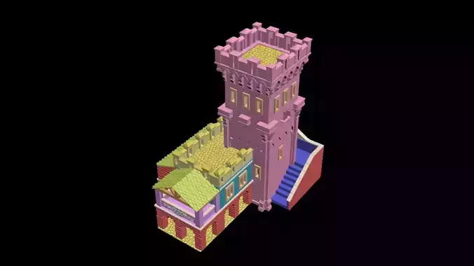 Medieval House 71 3D print model