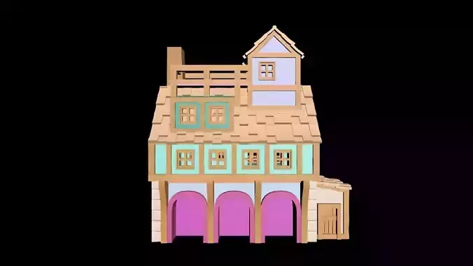 Medieval House 69 3D print model