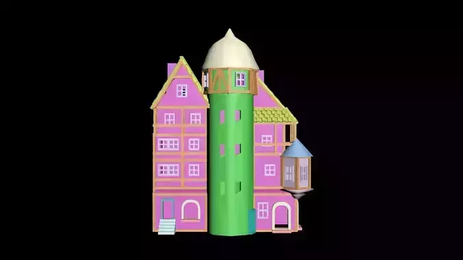 Medieval House 63 3D print model