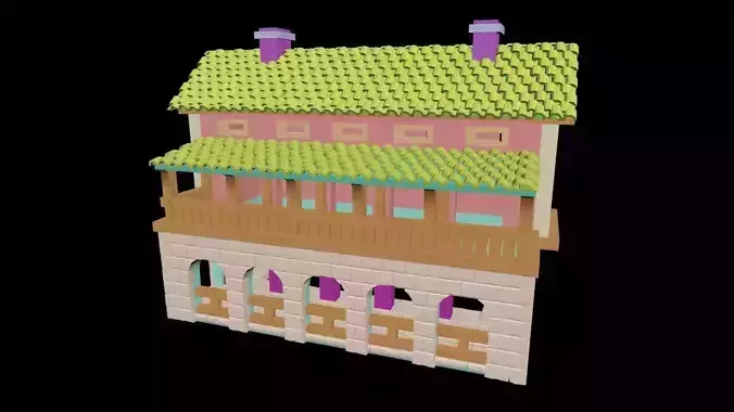 Medieval House 61 3D print model