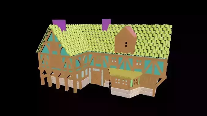 Medieval House 57 3D print model