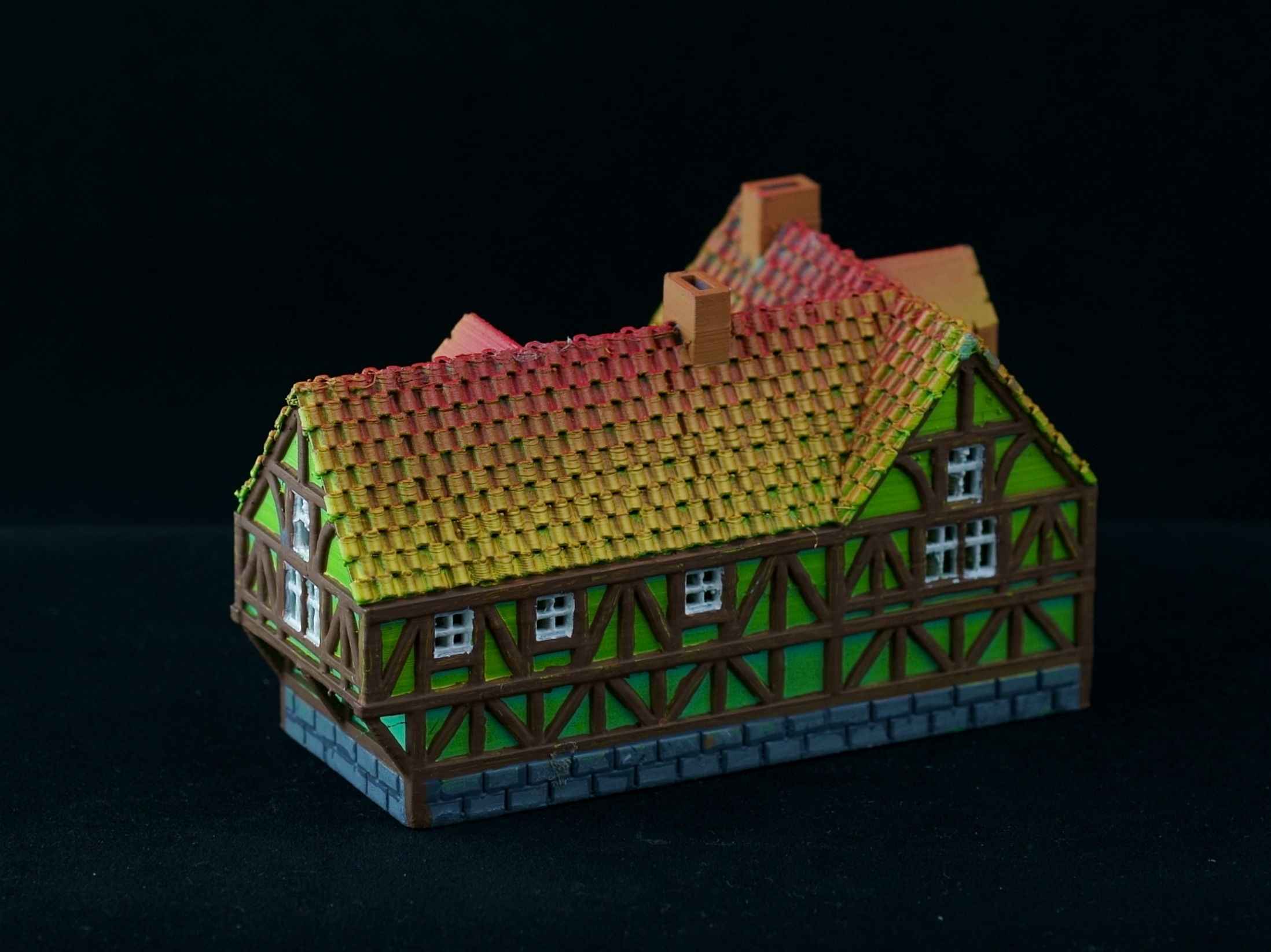 Medieval House 57 3D print model 3D model_7