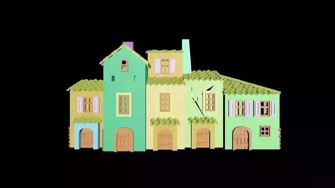 Medieval House 56 3D print model