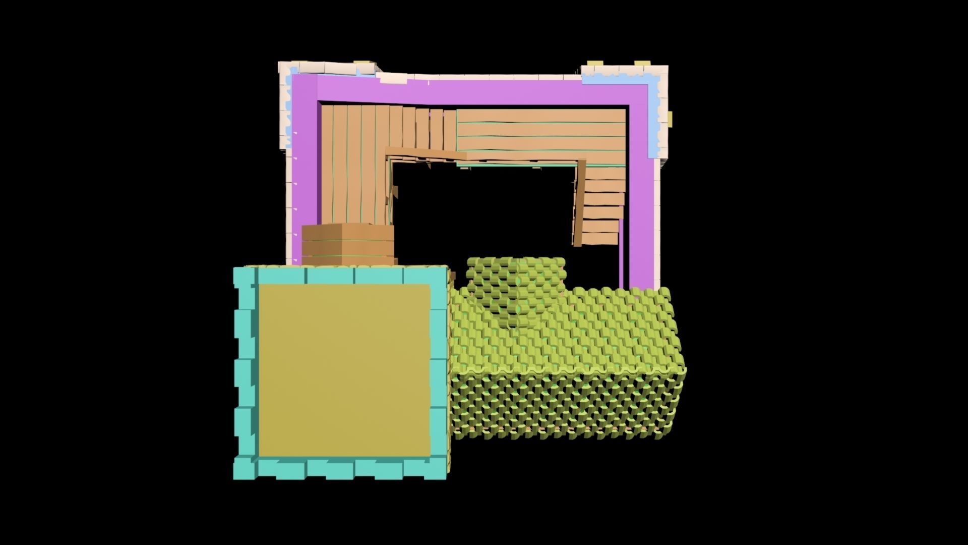 Medieval House 53 3D print model 3D model_4