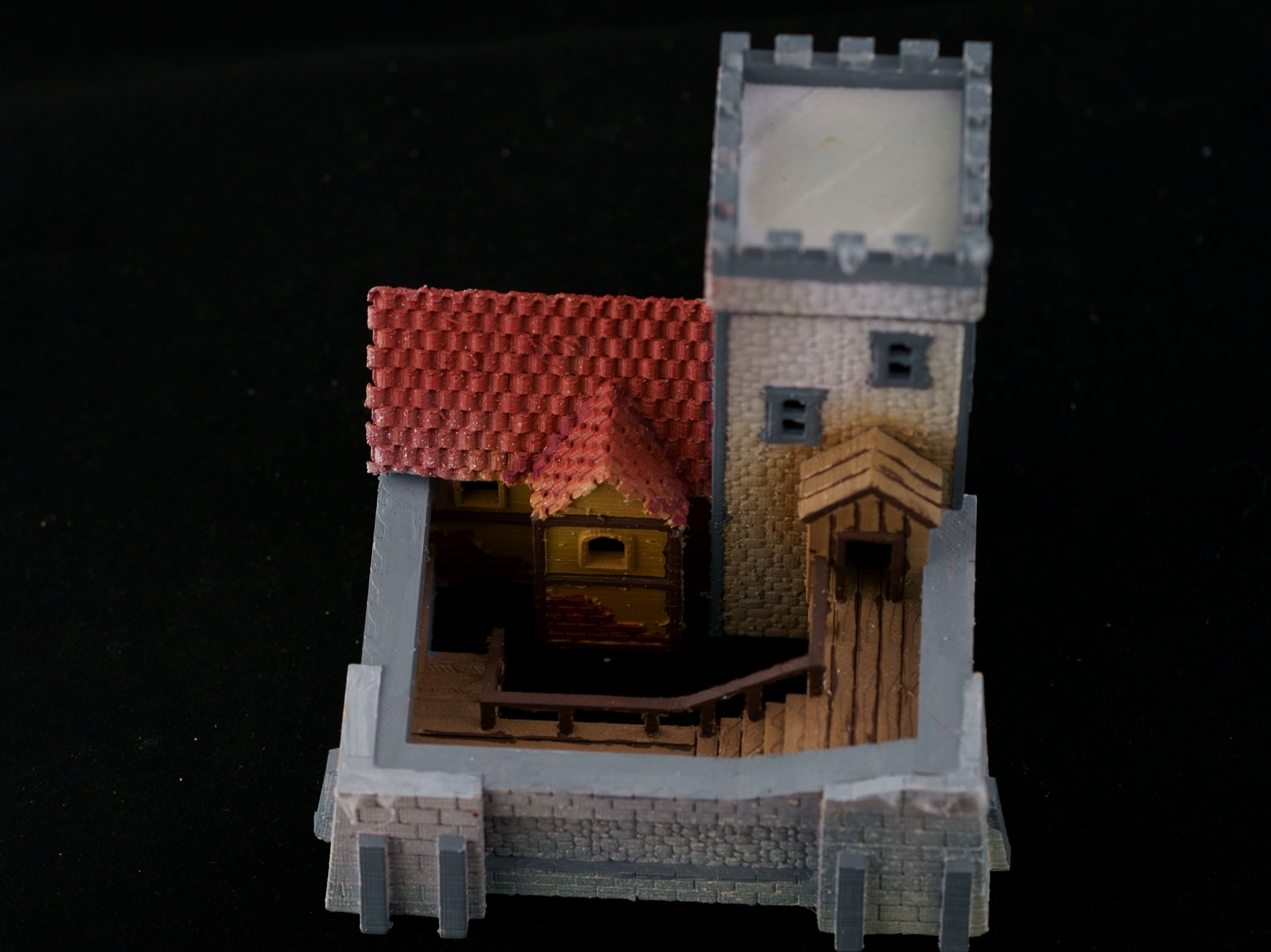 Medieval House 53 3D print model 3D model_8