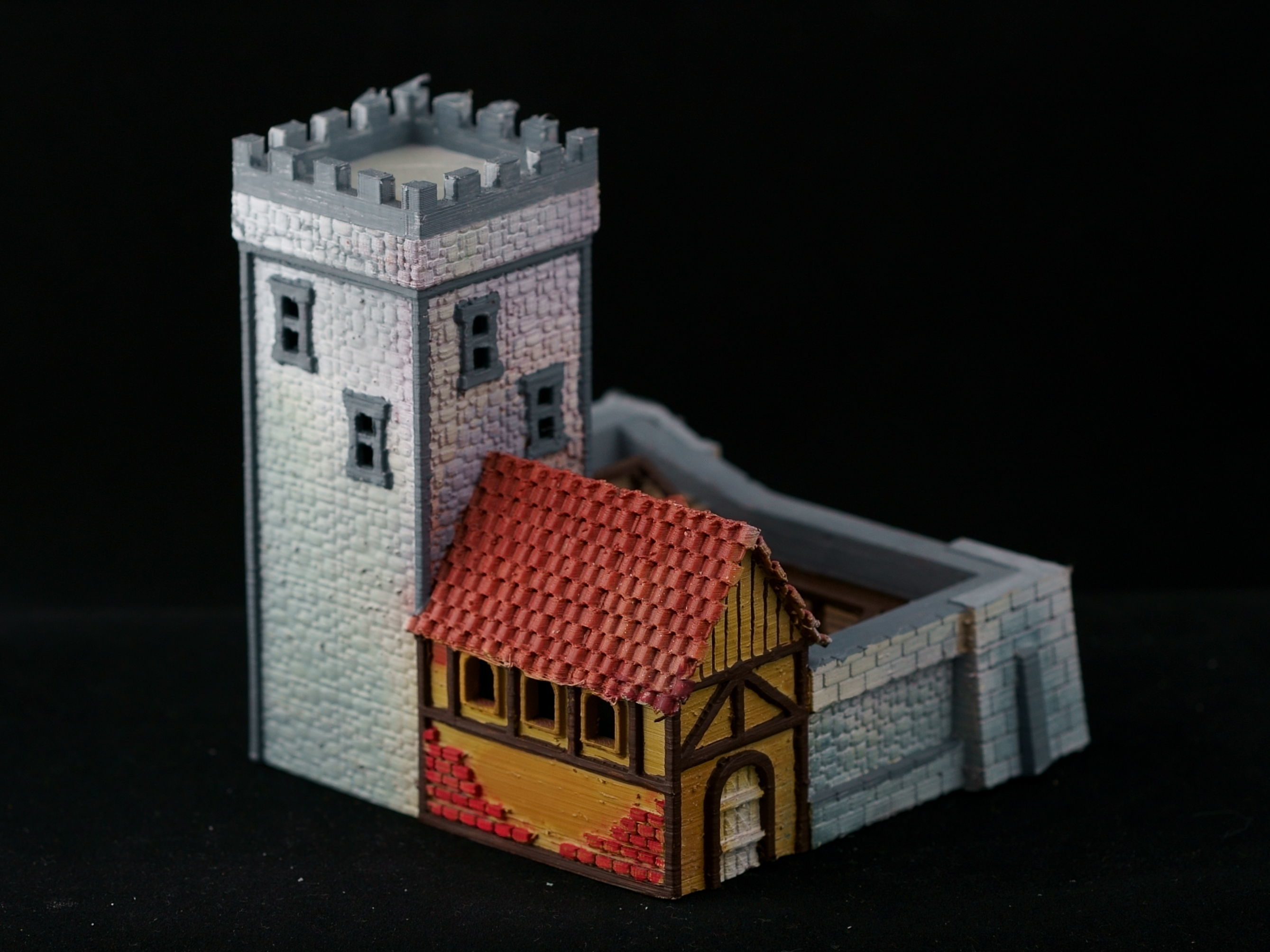 Medieval House 53 3D print model 3D model_7